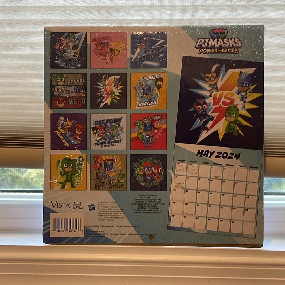 🆕🏷️ PJ Masks 16-Month 2024 Calendar
